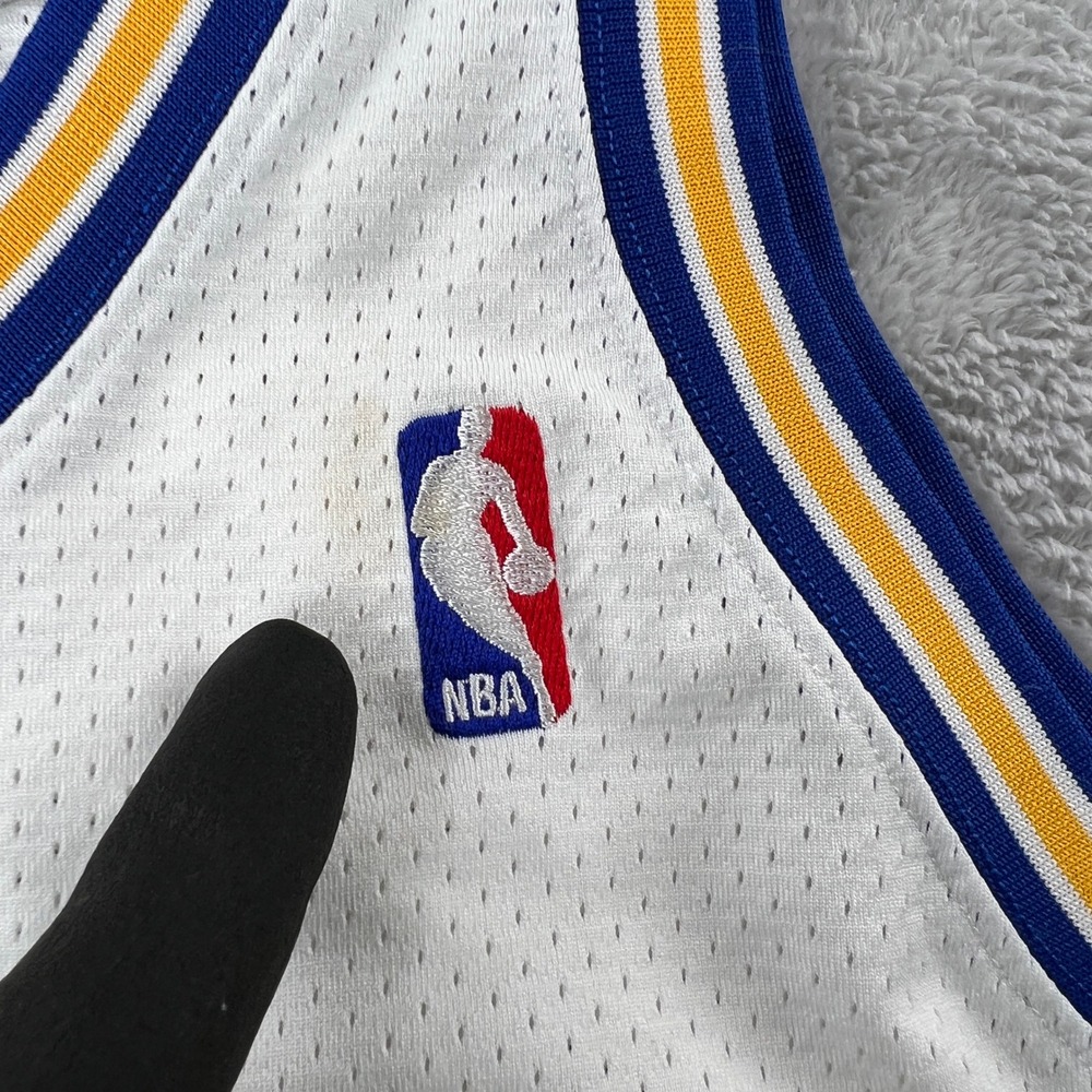 Mitchell & Ness Chris Mullin Warriors Jersey 5XL White Men Hardwood Classics 17 - Picture 4 of 12